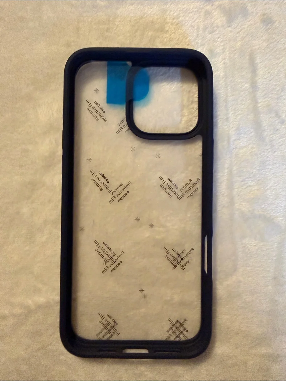 Spigen Clear Black Bumper Case for iPhone 16 Pro Max 6.9